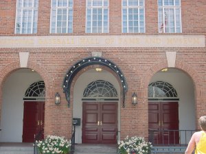 Leaving the Hall of Fame.