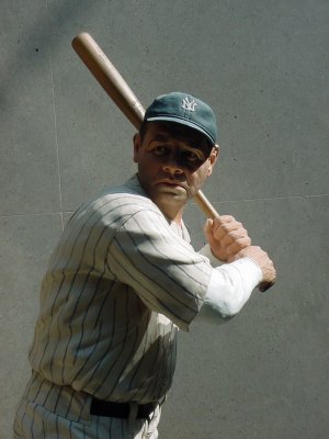Wax figurine of Babe Ruth