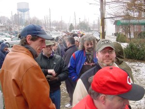 Line forming behind us